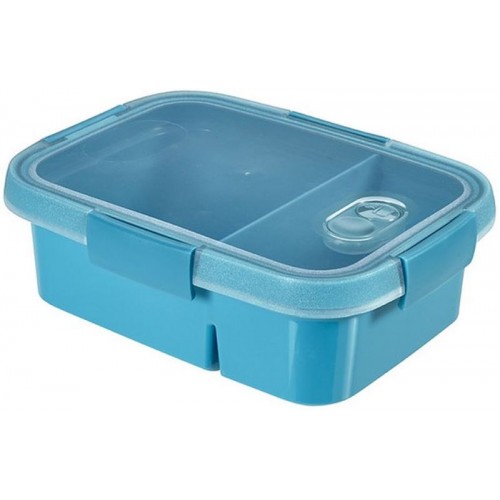 CURVER SMART TO GO DUAL 0,6L+0,3L Frischhaltedose blau 00925-Y33 CURVER SMART TO GO DUAL 0,6L+0,3L Frischhaltedose blau 00925-Y33