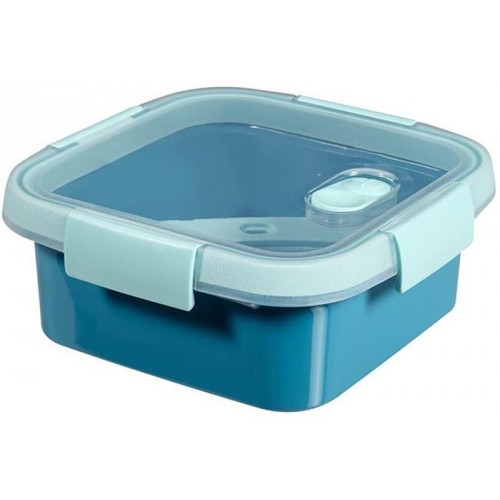 CURVER SMART TO GO 0,9L Lunchbox + Besteck 16x16x7cm blau 00949-Y33