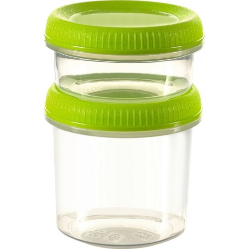 CURVER SMART TO GO Dressingbecher Set, hellgrün, 2er Set 00991-Y32