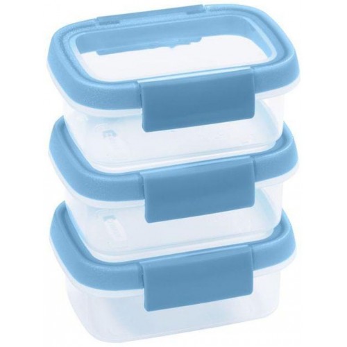 CURVER SMART FRESH 3x0,2L 12x9x15cm transparent/blau 00993-284
