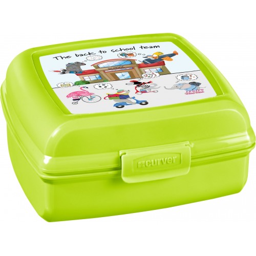 CURVER BACK TO SCHOOL 0,9L Sandwichbox, Lunchbox 13,7 x 13,6 x 6,5 cm 02276-B83