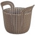 CURVER KNIT XS 3L Aufbewahrungskorb rund 23 x 19 x 19 cm braun 03671-X59