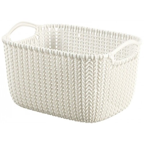 CURVER KNIT S 8L Aufbewahrungskorb 30 x 22 x 17 cm creme 03674-X64