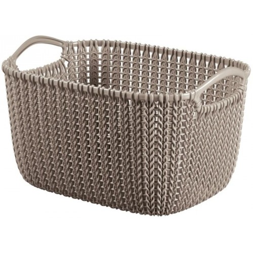 CURVER KNIT S 8L Aufbewahrungskorb 30 x 22 x 17 cm braun 03674-X59