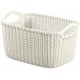 CURVER KNIT XS 3L Aufbewahrungskorb 25 x 17,5 x 14 cm creme 03675-X554