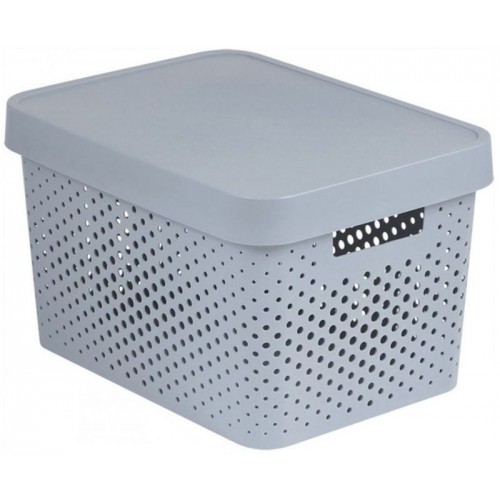 CURVER INFINITY 17L Aufbewahrungsbox mit Deckel 36 x 22 x 27 cm grau 04742-099