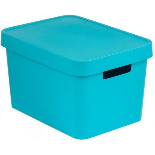 CURVER INFINITY 17L Aufbewahrungsbox mit Deckel 36 x 22 x 27 cm blau 04743-X34 CURVER INFINITY 17L Aufbewahrungsbox mit Deckel 36 x 22 x 27 cm blau 04743-X34