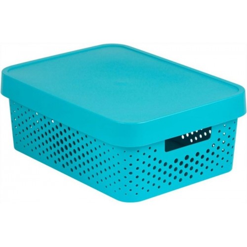 CURVER INFINITY 11L Aufbewahrungsbox mit Deckel 36 x 14 x 27 cm blau 04753-X34 CURVER INFINITY 11L Aufbewahrungsbox mit Deckel 36 x 14 x 27 cm blau 04753-X34