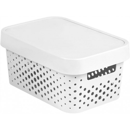 CURVER INFINITY 4,5L Aufbewahrungsbox mit Deckel 27 x 12 x 19 cm weiß 04760-N23