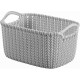 CURVER KNIT XS 3L Aufbewahrungskorb 25 x 17,5 x 14 cm grau 03675-099