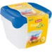 CURVER SET FRESH & GO 3x1,2L Frischhaltedosen transparent/blau 08560-139