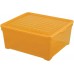 CURVER Aufbewahrungsbox 17 x 40 x 34 cm, 18 l, transparent- orange, 03002-250
