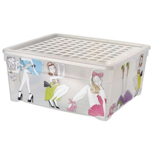 CURVER Aufbewahrungsbox DOLLS 17 x 40 x 34 cm, 18 l, transparent, 03002-B22 CURVER Aufbewahrungsbox DOLLS 17 x 40 x 34 cm, 18 l, transparent, 03002-B22