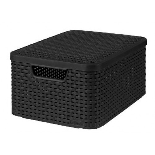 CURVER Aufbewahrungs box RATTAN Style "M" 18 L schwarz 03618-308 CURVER Aufbewahrungs box RATTAN Style "M" 18 L schwarz 03618-308