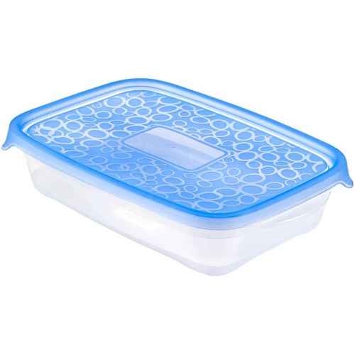 CURVER TAKE AWAY 4 Frischhaltedosen 10 x 17 x 25 cm 1 l transparent/blau 00470-862
