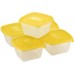 CURVER TAKE AWAY 2 Frischhaltedosen 18 x 16 x 15 cm, 1,1 l transparent/blau 00475-175