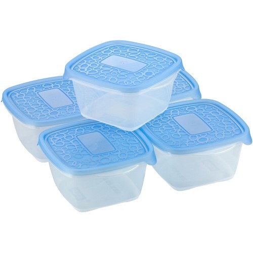 CURVER TAKE AWAY 2 Frischhaltedosen 18 x 16 x 15 cm, 1,1 l transparent/blau 00475-862 CURVER TAKE AWAY 2 Frischhaltedosen 18 x 16 x 15 cm, 1,1 l transparent/blau 00475-862