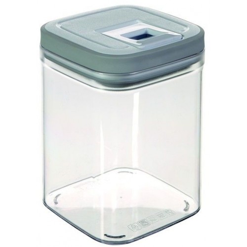 CURVER GRAND CHEF CUBE Frischhaltebox 12 x 12 x 15 cm, 1,3 l, grau 03031-739