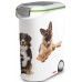 CURVER Pet Futter Container 20 kg, 49.3 x 27.8 x 60.5 cm, 54 L, 03906-P70