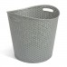 CURVER Wäschekorb RATTAN MY STYLE 39 x 39 x 37 cm, 30l silber 00715-087