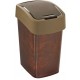 CURVER FLIP BIN LEATHER 25L Abfallbehälter Klappdeckel 47 x 26 x 34 cm braun 02171-L13