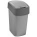 CURVER FLIP BIN 10L Abfallbehälter 35 x 18,9 x 23,5 cm silber/grau 02170-686