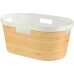 CURVER INFINITY 39L Wäschekorb 58,5 x 38,5 x 26,5 cm Bamboo 04762-B45