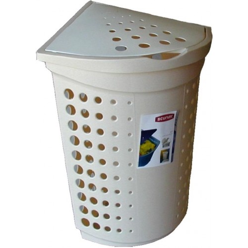 CURVER Eckwäschebox, 47,8 x 41,4 x 58,8 cm, 40L Luna savana 05021-704 CURVER Eckwäschebox, 47,8 x 41,4 x 58,8 cm, 40L Luna savana 05021-704