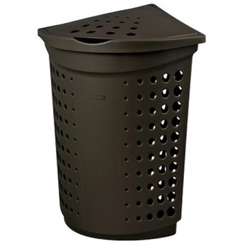 CURVER Eckwäschebox, 47,8 x 41,4 x 58,8 cm, 40L Luna - braun 05021-584