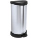 CURVER DECO BIN 40L Treteimer 30,9 x 34,9 x 69,7 cm silber metallic 02150-582