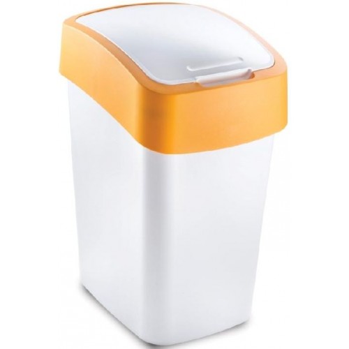 CURVER Abfallbehälter FLIP BIN 50l weiß / orange