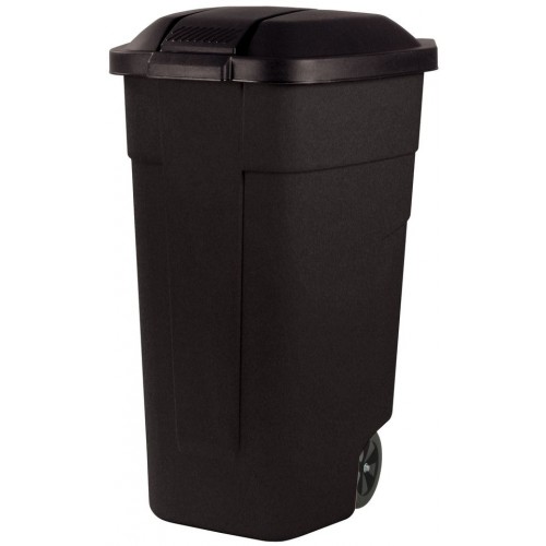 CURVER Mülltonne, 88 x 58 x 52 cm, 110L, schwarz, 12900