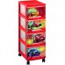 CURVER Schubladenkomode Disney CARS, 67,5 x 35,1 x 26,4 cm, rot 00066-C35