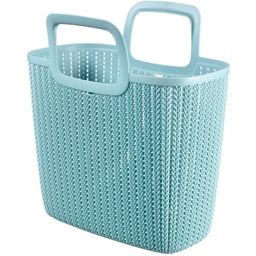 CURVER KNIT 25L Shopping Bag Einkaufstasche mit 2 Henkel misty blue