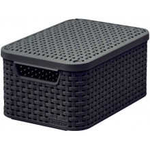 CURVER STYLE S Aufbewahrungsbox mit Deckel 29,1 x 19,8 x 14,2 cm dunkelbraun 03617-210