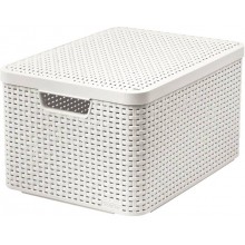 CURVER STYLE L Aufbewahrungsbox mit Deckel 44,5 x 33 x 24,8 cm creme 03619-885