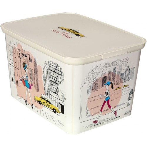 B-Ware CURVER DECO’s Amsterdam “L” Elegante Lifestyle-Box Miss New York, 40 x 30 x 24 cm