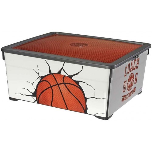 CURVER Aufbwahrungsbox Basketball 40 x 34 x 17 cm, 18,5L, 03015-B21 CURVER Aufbwahrungsbox Basketball 40 x 34 x 17 cm, 18,5L, 03015-B21