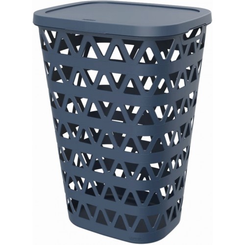 CURVER OCEANA 55L Wäschekorb 42,6 × 34,5 × 60,1 cm, Blau 00520-Z99