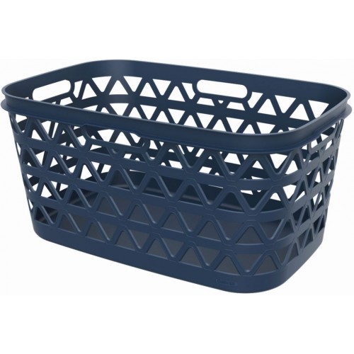 CURVER OCEANA 45L Wäschekorb für saubere Wäsche 57,1 × 37,1 × 27,1 cm, Blau 00521-Z99