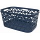 CURVER OCEANA 45L Wäschekorb für saubere Wäsche 57,1 × 37,1 × 27,1 cm, Blau 00521-Z99