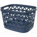 CURVER OCEANA 30L Wäschekorb für saubere Wäsche 42,6 × 34,6 × 27,1 cm, Blau 00552-Z99