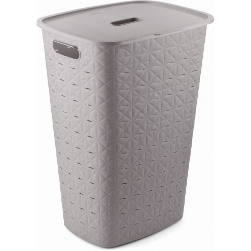 CURVER SOFTEX 56L Wäschesammler 34 x 43,8 x 59,9 cm, grau 00571-Z70