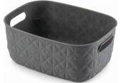 CURVER SOFTEX S 4L Körbchen 26,4 x 19,4 x 11,1 cm, dunkelgrau 00576-Z68