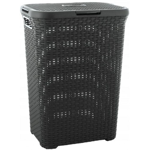 CURVER STYLE 60L Wäschesammler 44,8 x 61,5 x 34,1 cm, dunkelgrau 00707-308