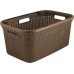 CURVER Style Wäschekorb 59,2 x 38 x 27 cm, 45 l, dunkel mocca 00708-213