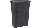 CURVER STYLE 40L Wäschesammler 44,8 x 61,5 x 26,5 cm, dunkelgrau 00709-308