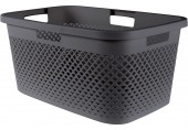 CURVER PURE 47L Wäschekorb 60 x 40 x 28 cm, grau 01917-G43