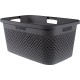 CURVER PURE 47L Wäschekorb 60 x 40 x 28 cm, grau 01917-G43