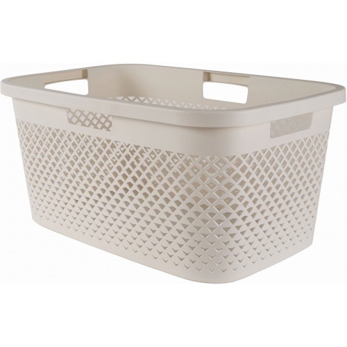 CURVER PURE 47L Wäschekorb 60 x 40 x 28 cm, beige 01917-X64